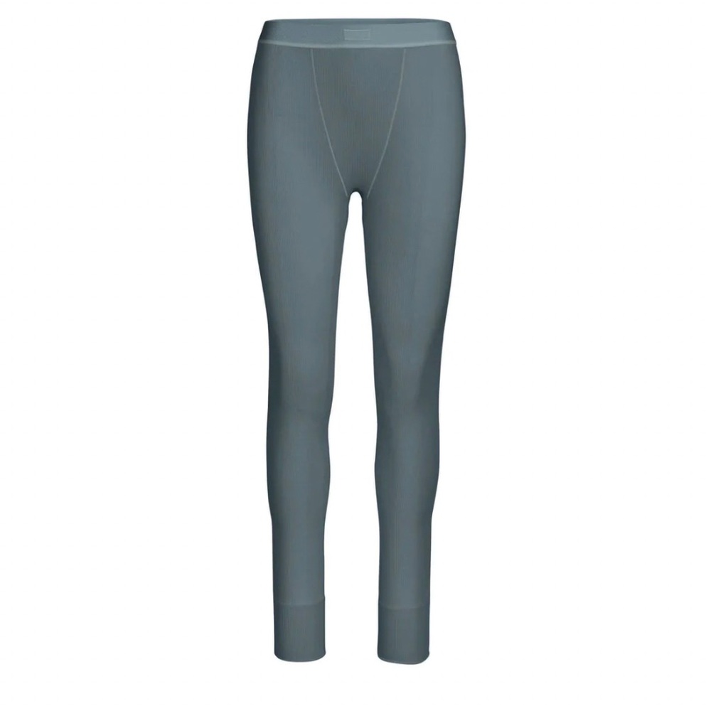 Skims cotton rib legging blue - large